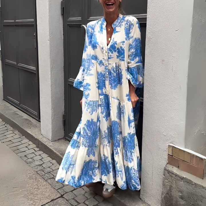 Isla-Watercolour Maxi Dress