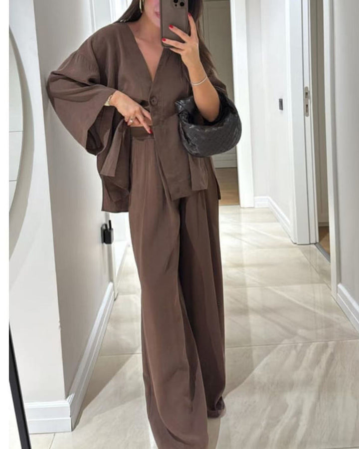 Inès - Relaxed Wide-Leg Co-ord Set