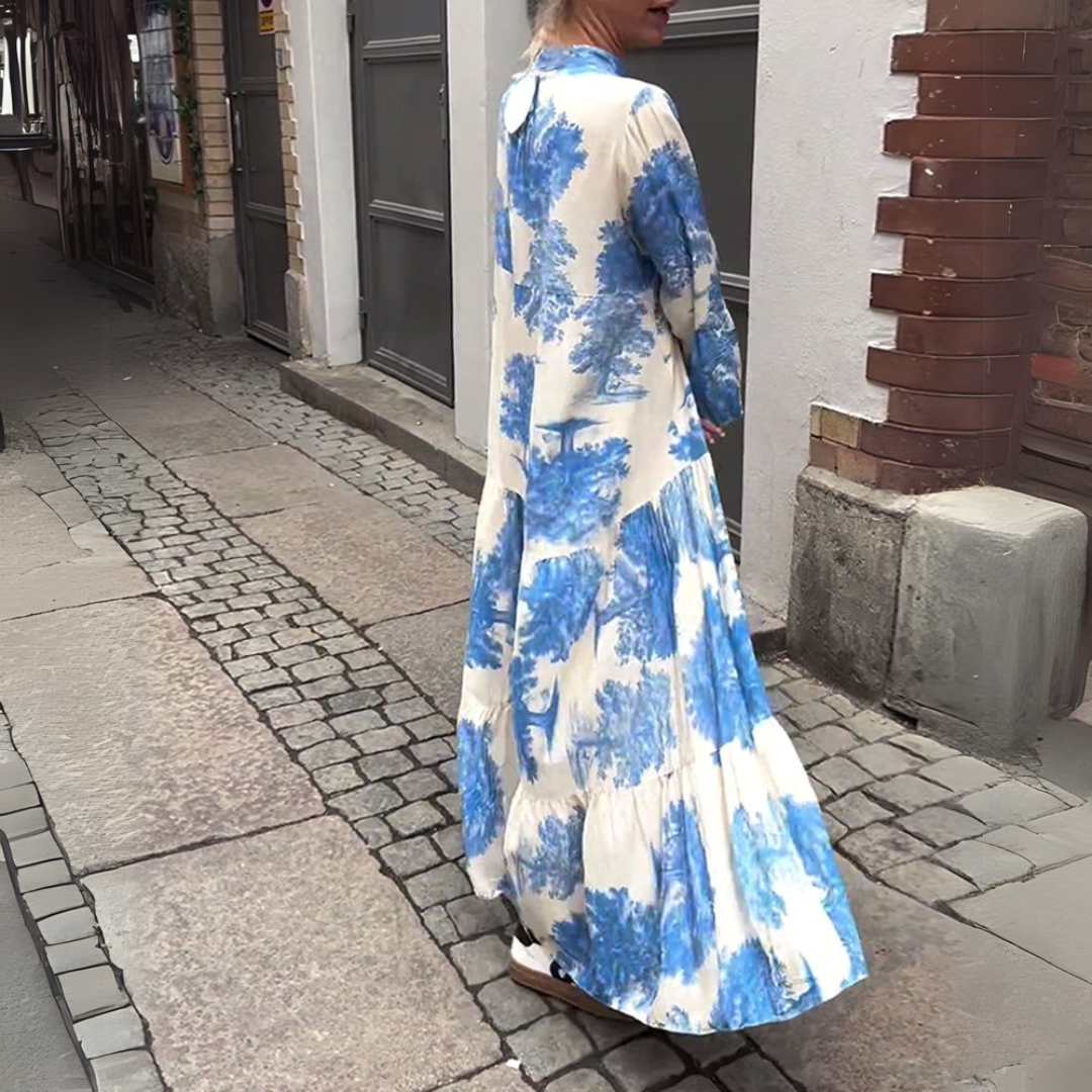 Isla-Watercolour Maxi Dress