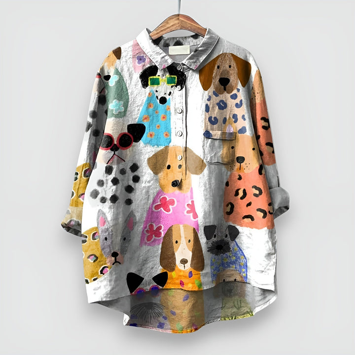 Marlowe – The Happy Print Blouse