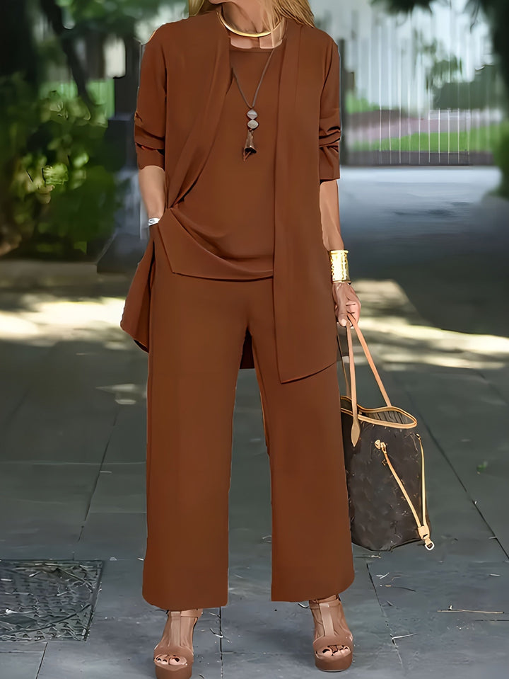 Isla-3-Piece Flowy Trouser Set