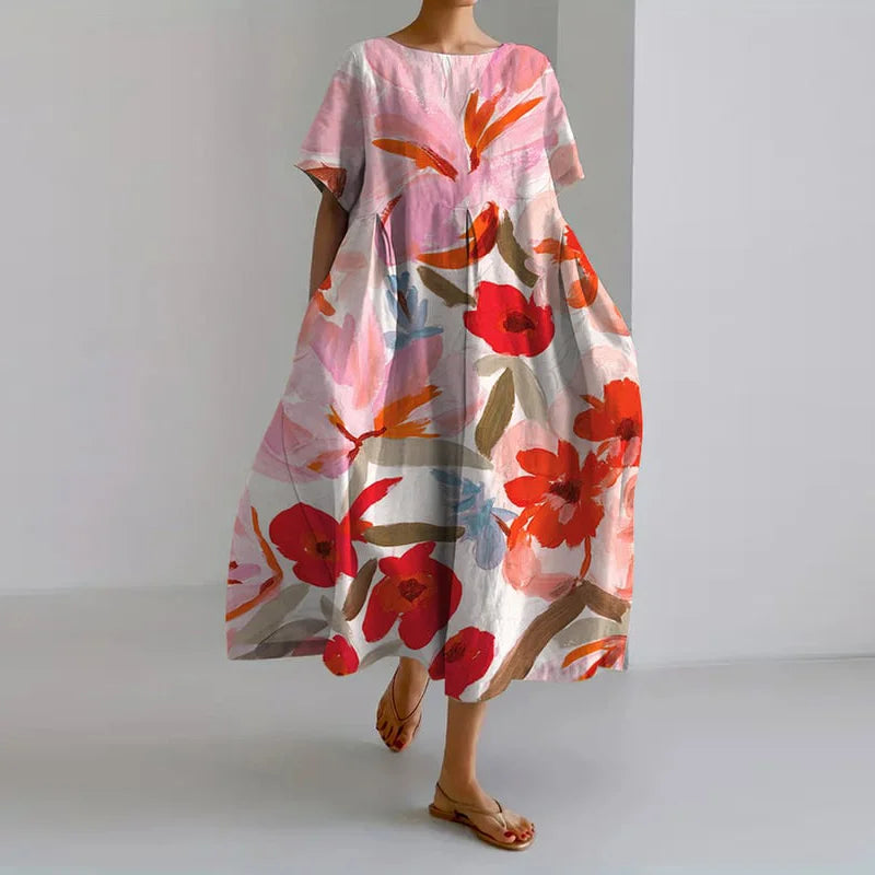 Sienna-Bloom Oversized Floral Dress