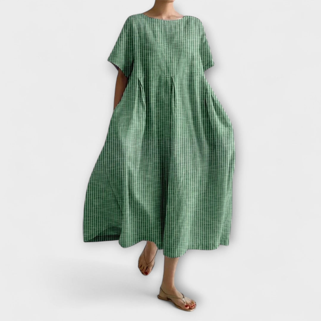Kathy - Flowy Check Lounge Dress