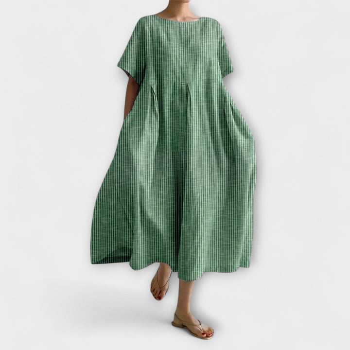 Kathy - Flowy Check Lounge Dress