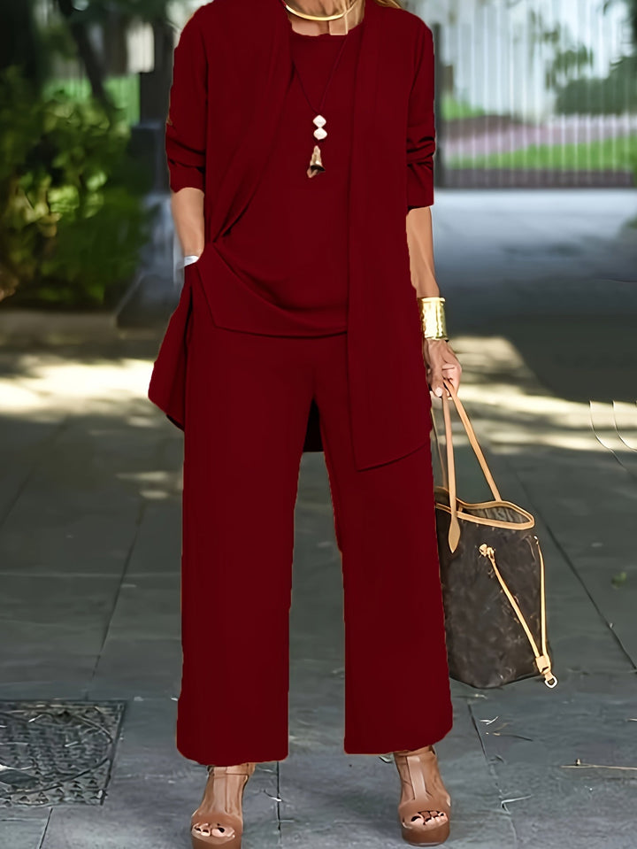 Isla-3-Piece Flowy Trouser Set