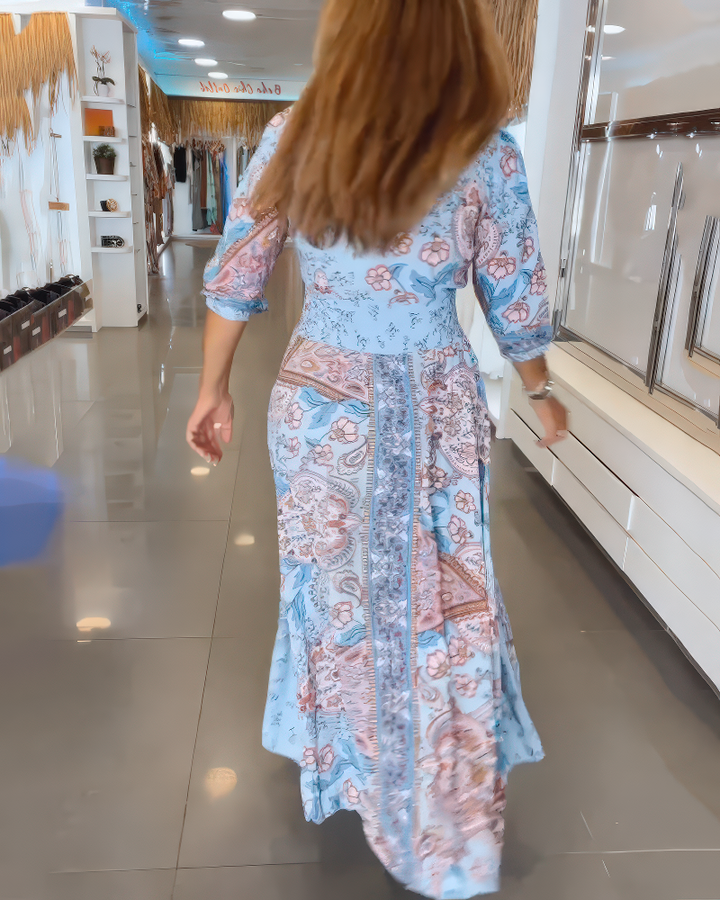 Amarilla-Boho Bloom Maxi Dress