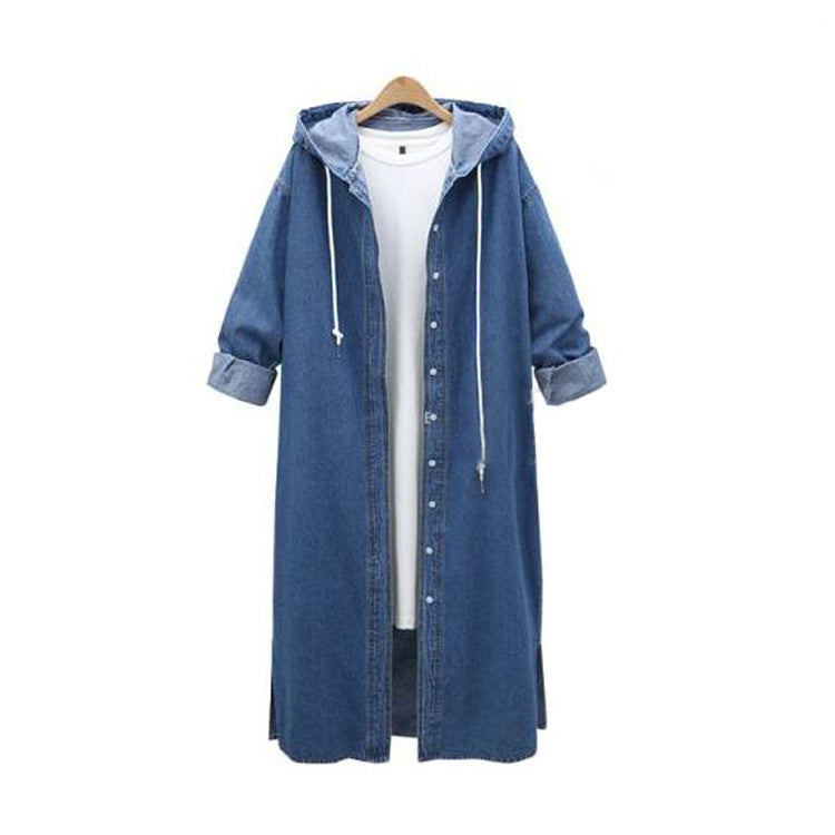 Marla Cove – Longline Hooded Denim Jacket