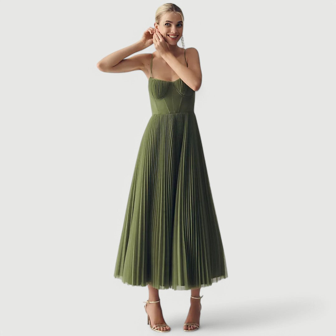 Juliette – Pleated Midi Dress