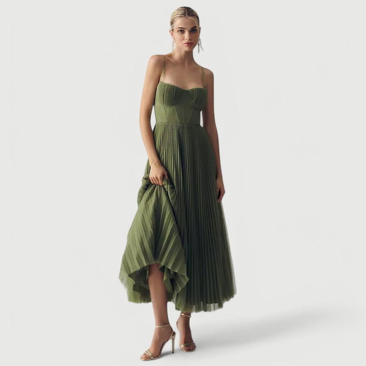 Juliette – Pleated Midi Dress