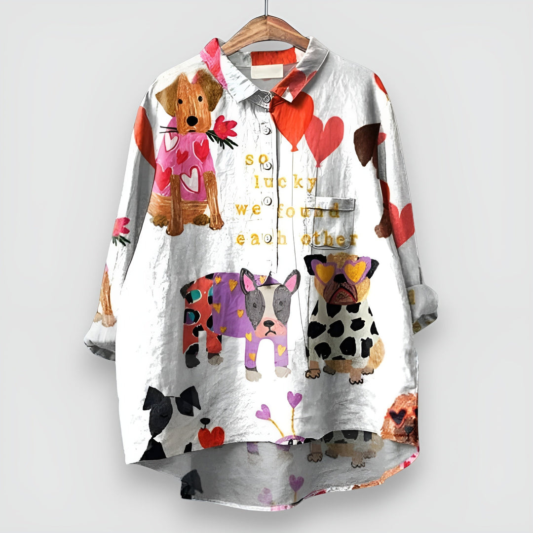 Marlowe – The Happy Print Blouse
