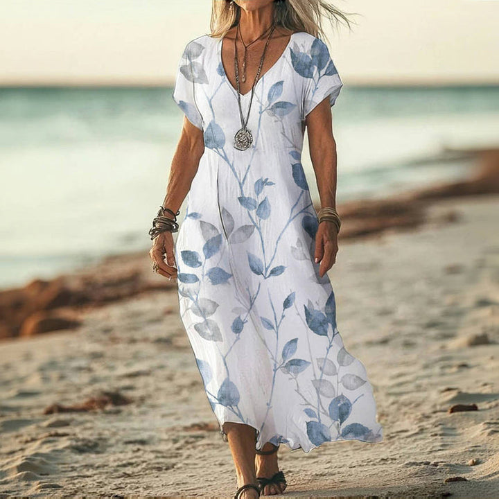 Adelle - Coastal Bloom Maxi Dress