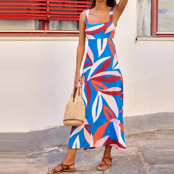 Vera – Sleeveless Printed Maxi Dress
