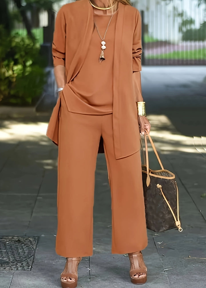 Isla-3-Piece Flowy Trouser Set