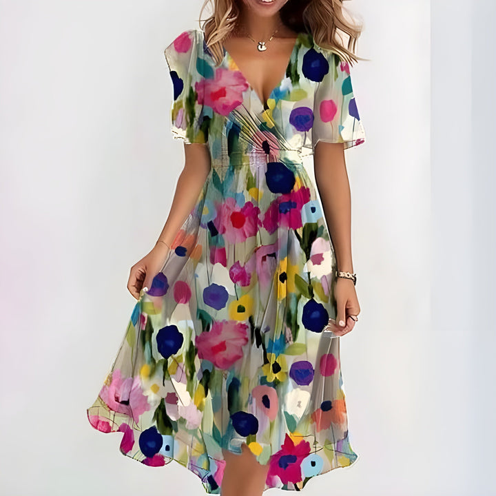 Vivienne – Floral Midi Dress