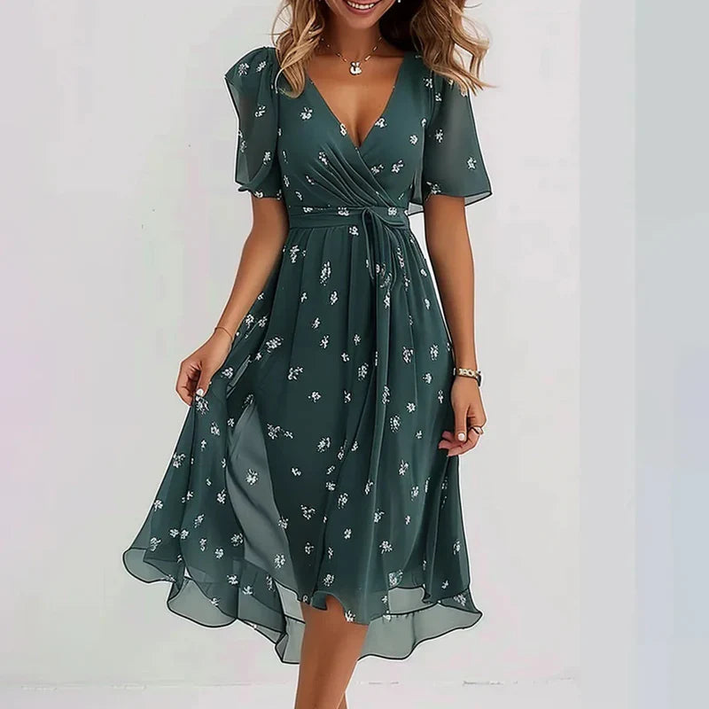 Vivienne – Floral Midi Dress