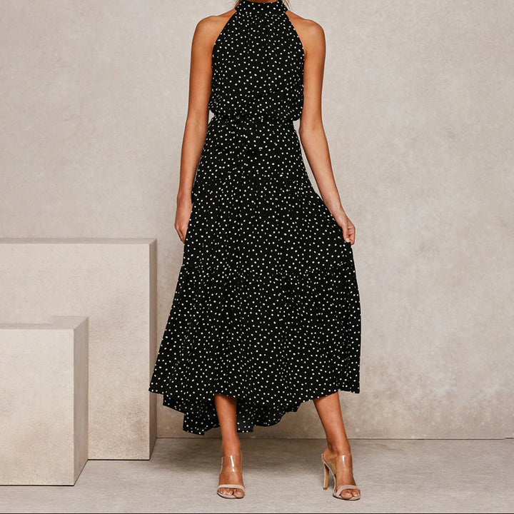 Penny - Polka Tier Halter Dress