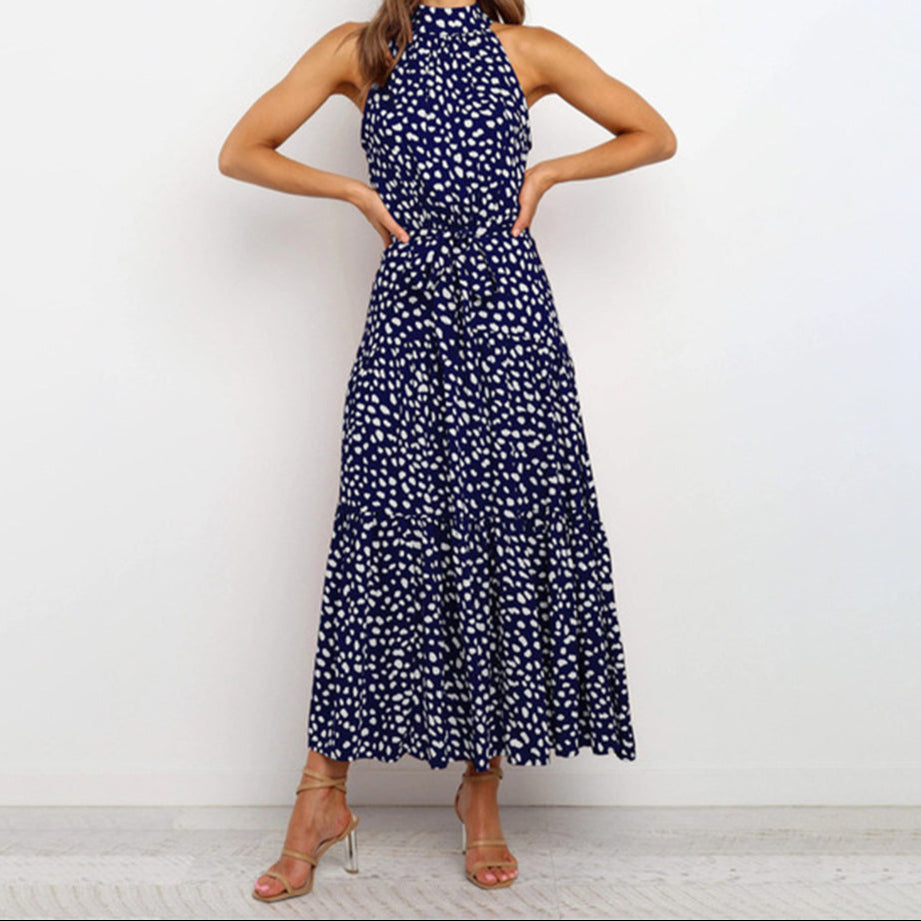 Penny - Polka Tier Halter Dress