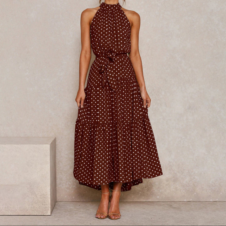 Penny - Polka Tier Halter Dress