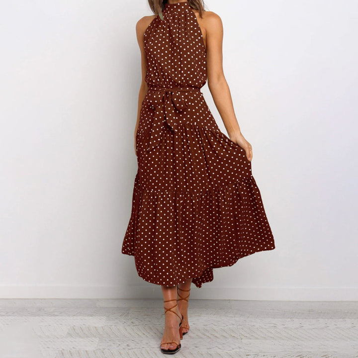 Penny - Polka Tier Halter Dress