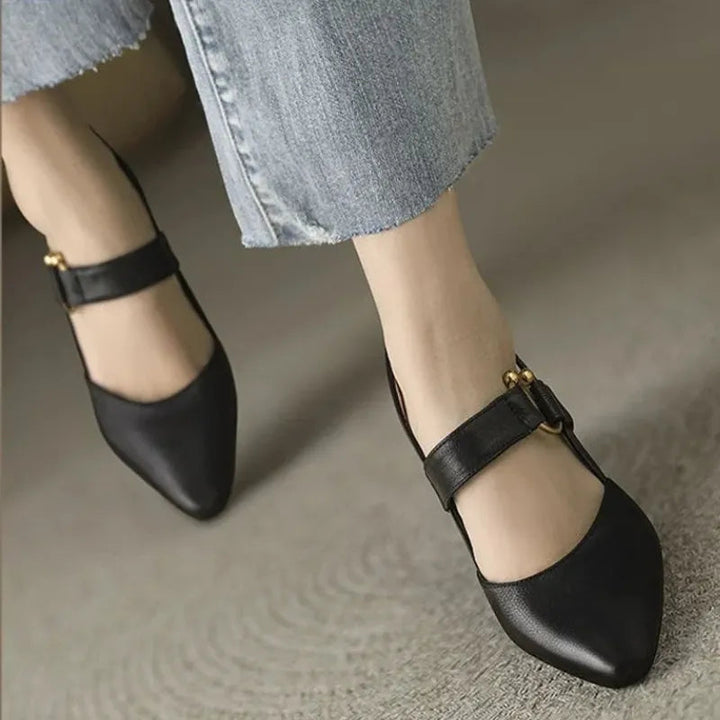 Divina – Elegant Strap Block Heels