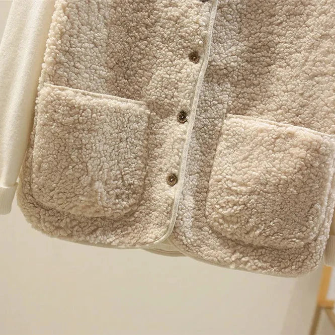 Colette-Button-Front Fleece Vest