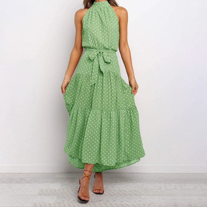 Penny - Polka Tier Halter Dress
