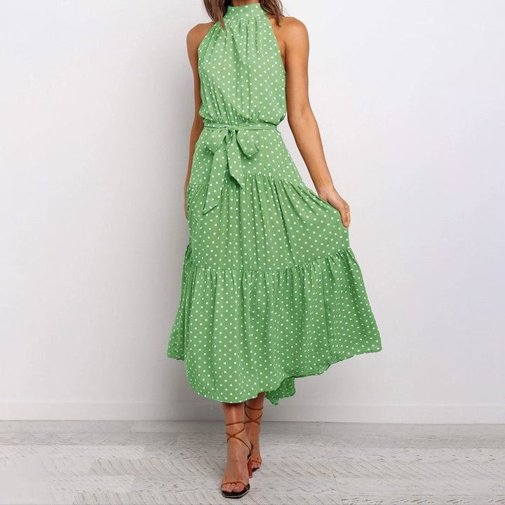 Penny - Polka Tier Halter Dress