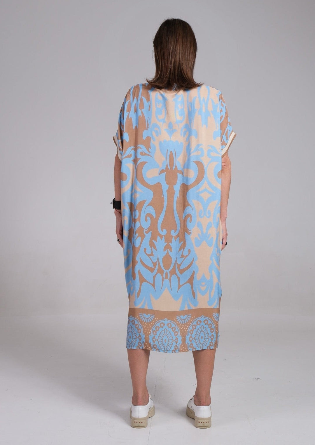 Karina-Abstract Kaftan Dress