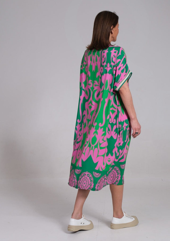 Karina-Abstract Kaftan Dress
