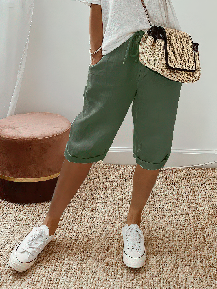 Lena - Relaxed Fit Drawstring Shorts