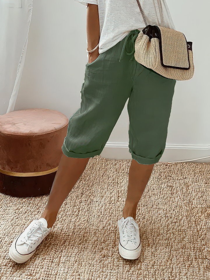 Lena - Relaxed Fit Drawstring Shorts