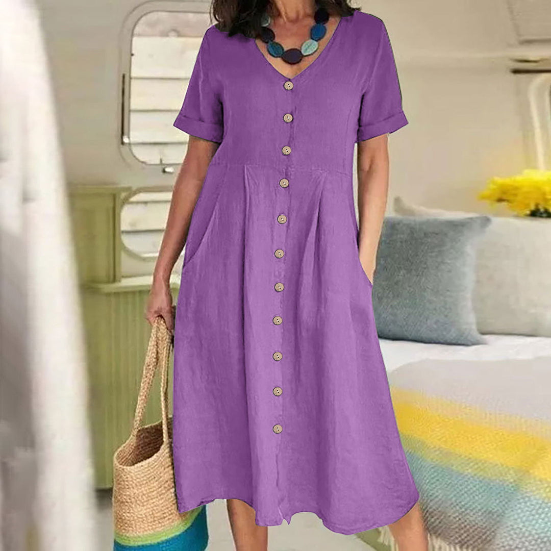 Harper - Everyday Pocket Button Dress