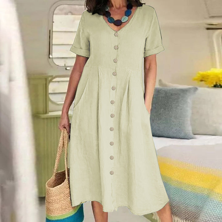 Harper - Everyday Pocket Button Dress