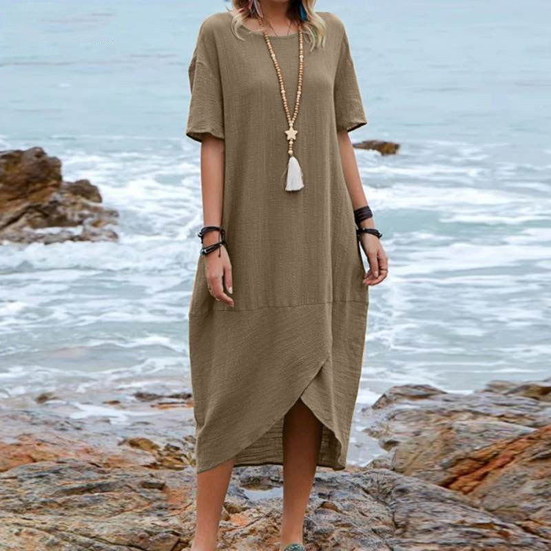 Sierra – Crossover Hem Dress
