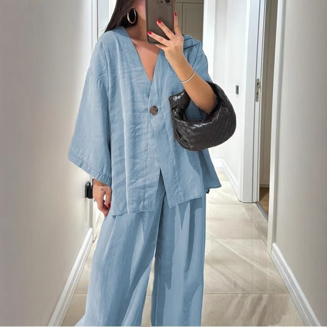 Inès - Relaxed Wide-Leg Co-ord Set
