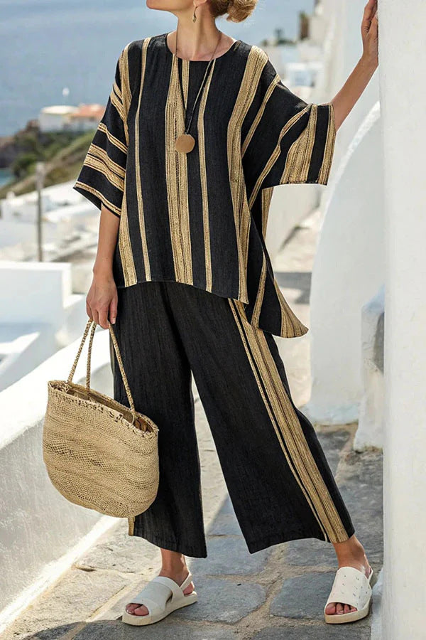 Celeste – Breezy Striped Lounge Set