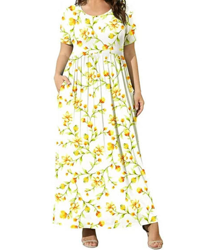 Zarina-Floral Empire Maxi Dress