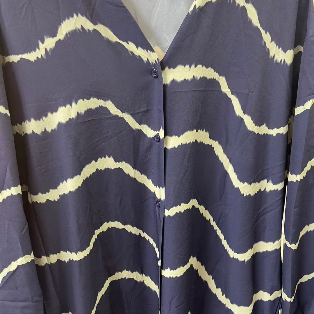 Indira Wave – Tie-Dye Maxi Shirt Dress