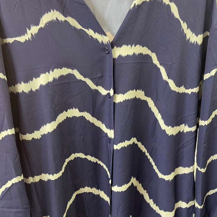 Indira Wave – Tie-Dye Maxi Shirt Dress