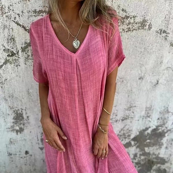 Marielle – Cotton-Linen Spring Dress