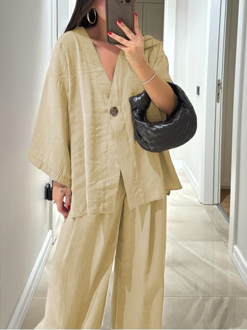 Inès - Relaxed Wide-Leg Co-ord Set