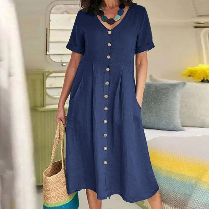 Harper - Everyday Pocket Button Dress
