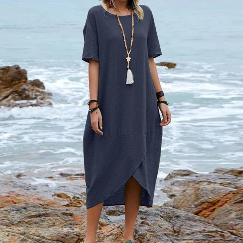 Sierra – Crossover Hem Dress