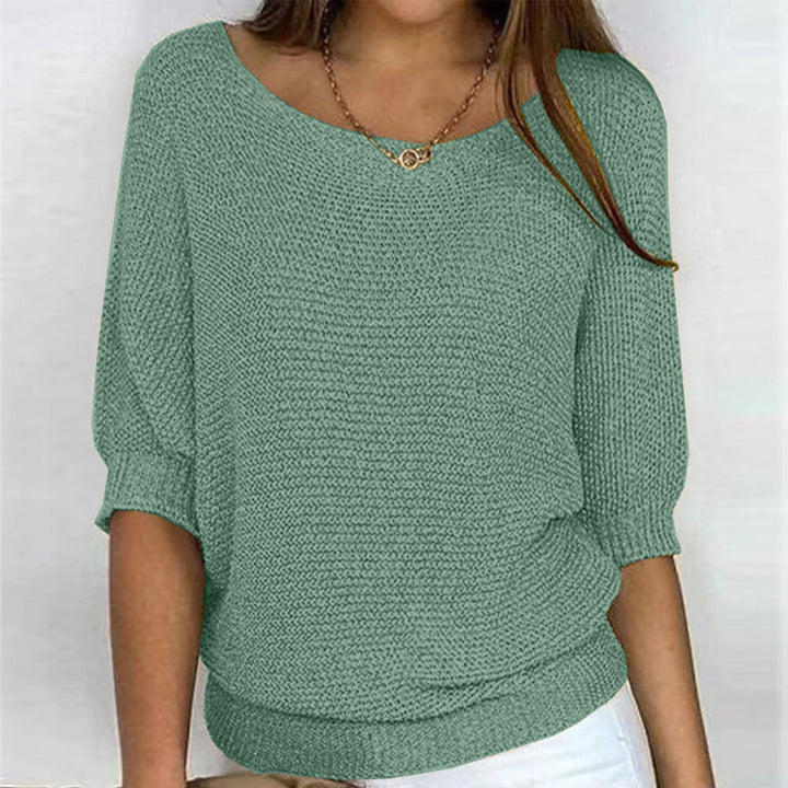 Emery – Half-Sleeve Textured Pullover