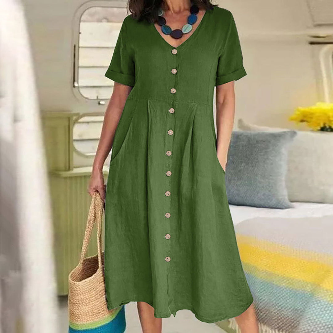 Harper - Everyday Pocket Button Dress