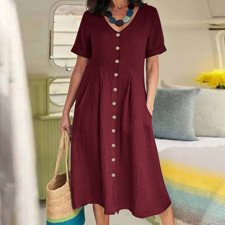 Harper - Everyday Pocket Button Dress