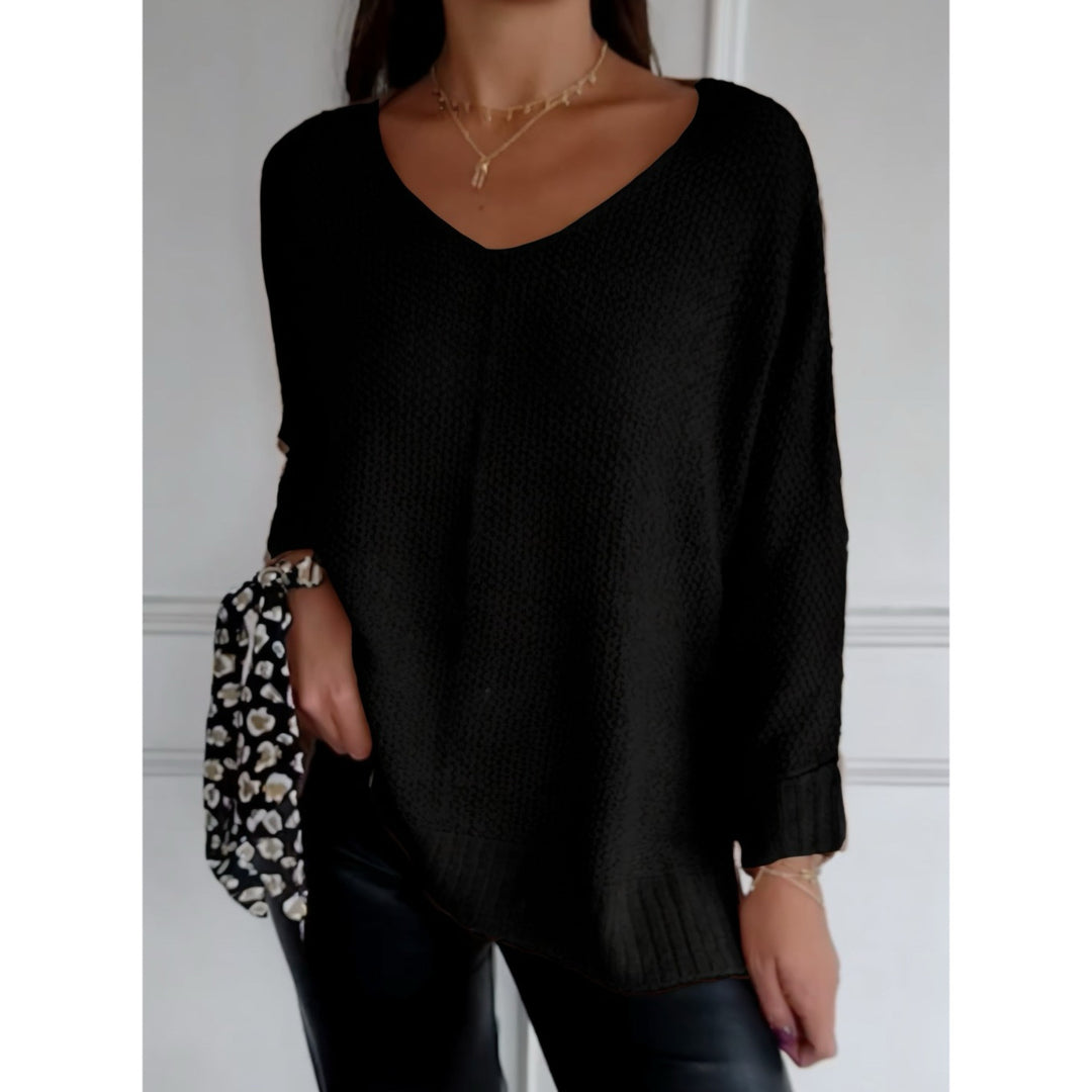 Elsa-Lightweight Knit V-Neck Jumper