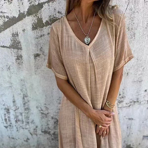 Marielle – Cotton-Linen Spring Dress