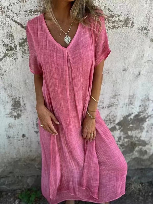Marielle – Cotton-Linen Spring Dress