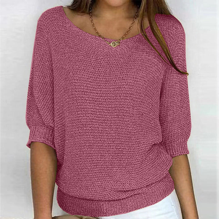 Emery – Half-Sleeve Textured Pullover